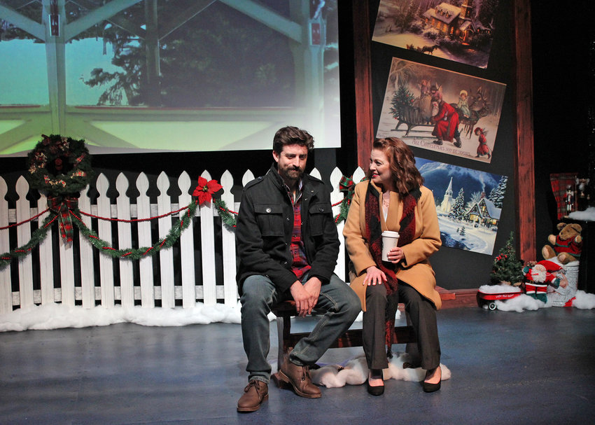 George (Ryan Patrick Welsh) and Felice (Dani Cochrane) in Williamston Theatre's &quot;A Very Williamston Christmas,&quot; which ends its run on Dec. 23.