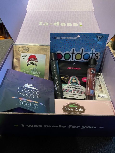 HighHello&rsquo;s monthly subscription box contains $150 or more worth of mixed cannabis products for $100. The February box included top-notch flower, edibles, prerolls and a vape cartridge.
