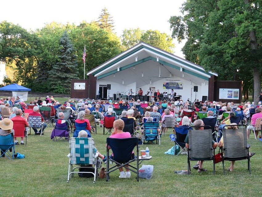 With the onset of summer, Lansing is once again awash with free concerts at parks across the region. Pictured above is a concert at Lake Lansing Park South in Haslett.