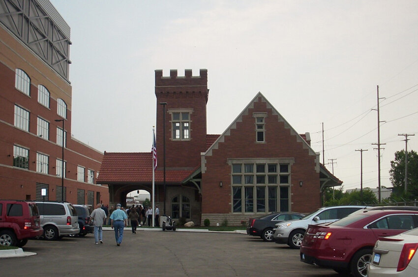 Lansing&rsquo;s former Grand Trunk Railroad station now sits next to the Lansing Board of Water and Light headquarters, hosting BWL Board of Commissioners meetings and training for employees.