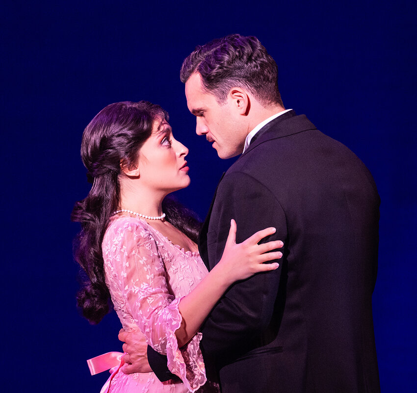 Katerina McCrimmon and Stephen Mark Lukas as leads Fanny Brice and Nick Arnstein in the touring Broadway production of &ldquo;Funny Girl.&rdquo;