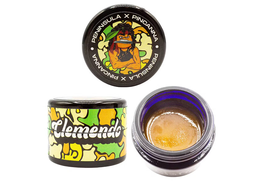 Pincanna&rsquo;s Clemendo live resin, produced in collaboration with Michigan cultivator Peninsula Gardens, is rich in terpenes, has a light citrus flavor and is priced at a reasonable $45 for 3.5 grams.