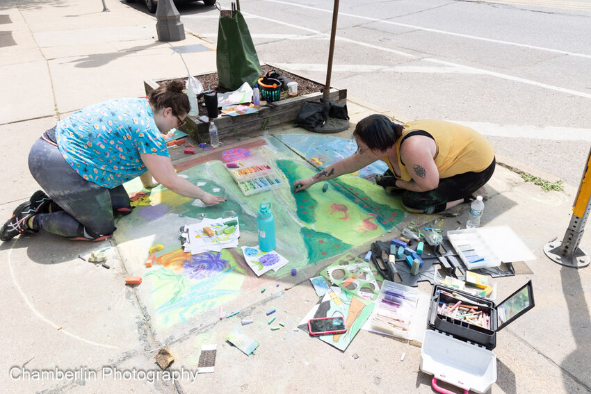 More than 40 artists will create chalk art in the streets of Old Town during the annual Chalk of the Town event noon to 4 p.m. Saturday.
