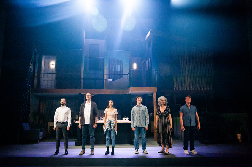 The cast of &ldquo;Next to Normal&rdquo; at the Lebowsky Center. From left: Adam Woolsey, Chad DeKatch, Anna Anderson, Joseph Gill, Amanda DeKatch and Dante Justice.