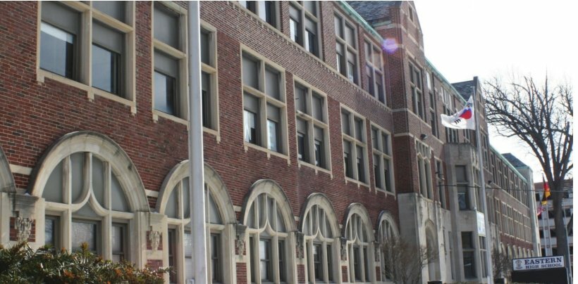 Old Eastern High School, which alumni, preservationists and eastside residents are trying to save from demolition proposed by U of M Health-Sparrow so it can build a psychiatric facility on the property, which is adjacent to the hospital.