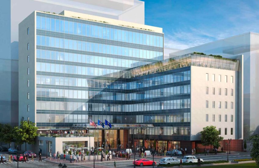 A rendering of the Beitler hotel project.