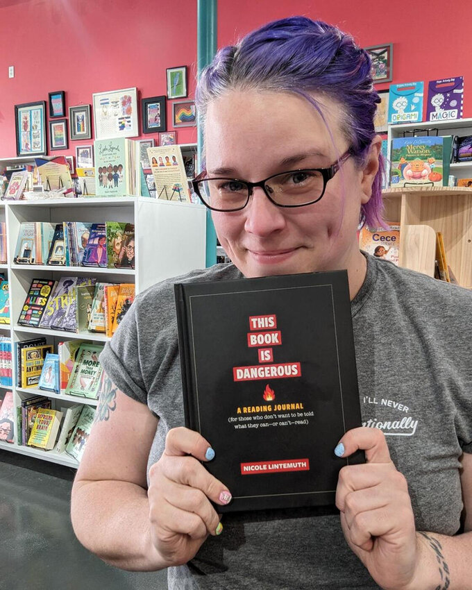 Nicole Lintemuth, owner of Bettie&rsquo;s Pages bookstore in Lowell, will visit Wayfaring Booksellers in REO Town Marketplace 11 a.m. Saturday (Sept. 21) to discuss her new book on book banning, &ldquo;This Book Is Dangerous: For Those Who Refuse to Be Told What They Can &mdash; or Can&rsquo;t &mdash; Read.&rdquo;