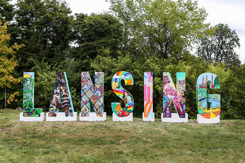 Lansing&rsquo;s newest placemaking effort comes in the form of a &ldquo;Hollywood&rdquo;-style sign at the corner of Grand Avenue and Saginaw Street.