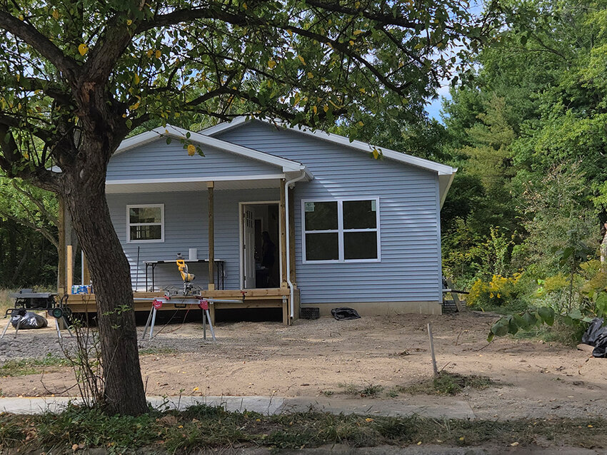 Tyler Schneider/City Pulse  This single-family house at 2101 Reo Road is another example of construction that ARP money is funding.