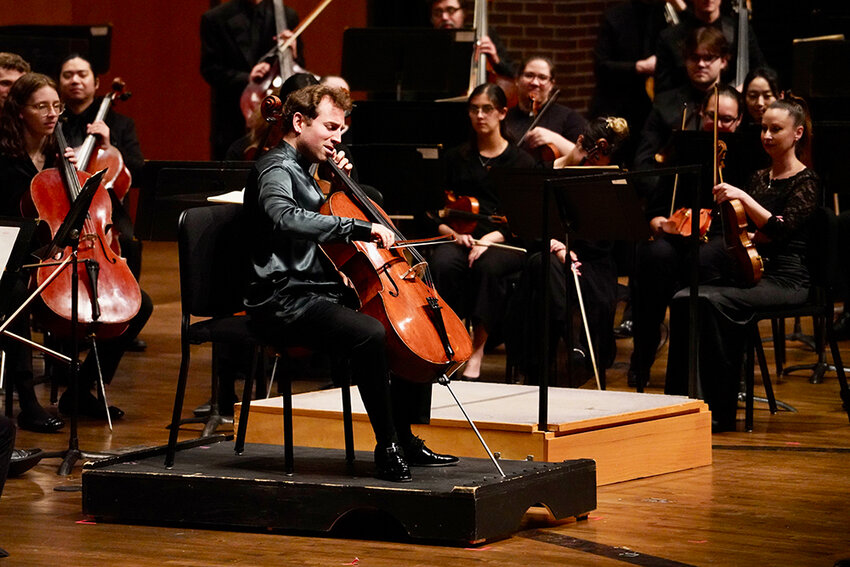 Photo by Olivia Beebe  From subterranean cello rumbles to near-dog-whistle register, guest cellist Tommy Mesa&rsquo;s tone was never less than gorgeous at the Lansing Symphony Orchestra&rsquo;s season opener.