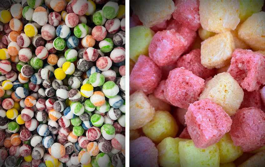 Hey! Captain’s freeze-dried Skittles- and Starburst-type edibles offer a refreshing departure from the gummy glut.