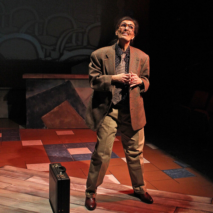 Sarab Kamoo as Mohammed in Williamston Theatre&rsquo;s production of &ldquo;Baba,&rdquo; by Denmo Ibrahim.
