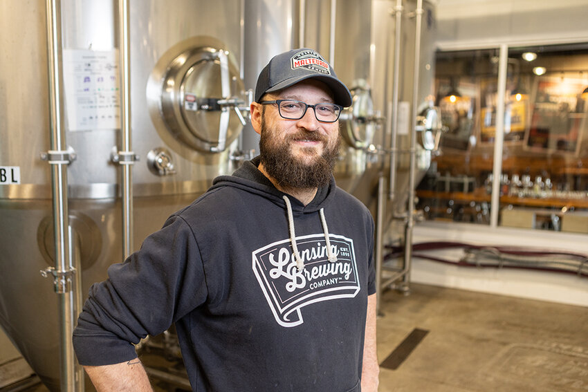 Lansing Brewing Co. head brewer Jon Wagner.