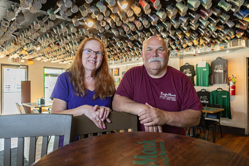 EagleMonk owners Sonia (left) and Dan Buonodono.