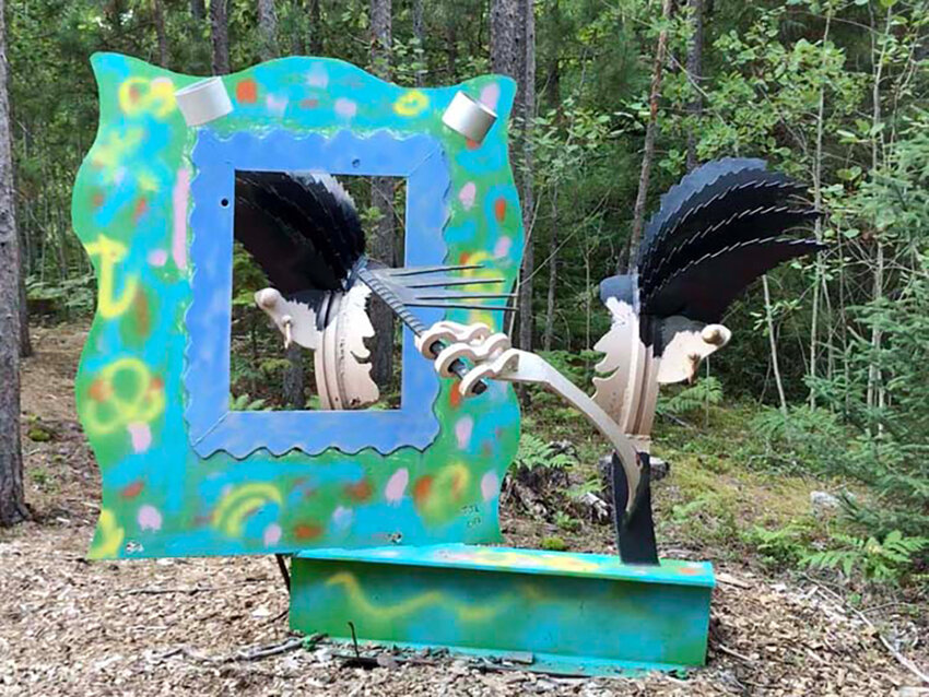 The unexpectedness of the art at the UP&rsquo;s Lakenenland Sculpture Park, combined with the peaceful forest setting, makes for a fun and trippy experience.