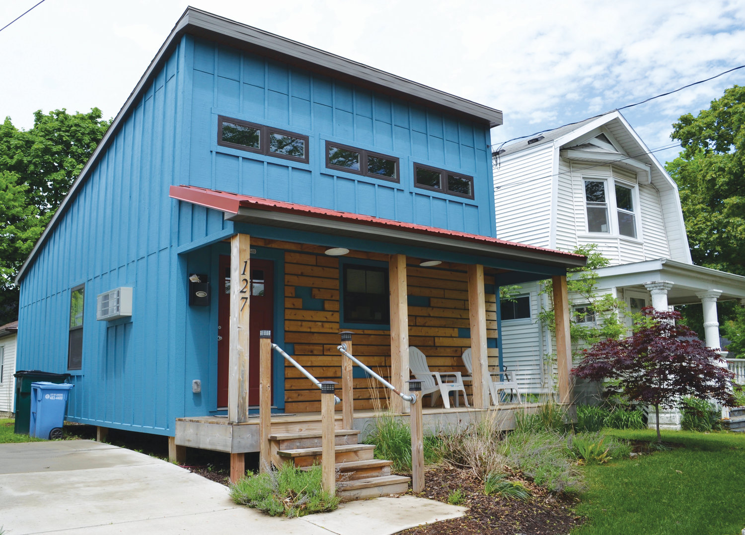 Developer Brent Forsberg is eager to tap further into the smaller-home market in Lansing after the successful construction of this 600-square-foot, one-bedroom home on Elm Street in REO Town.