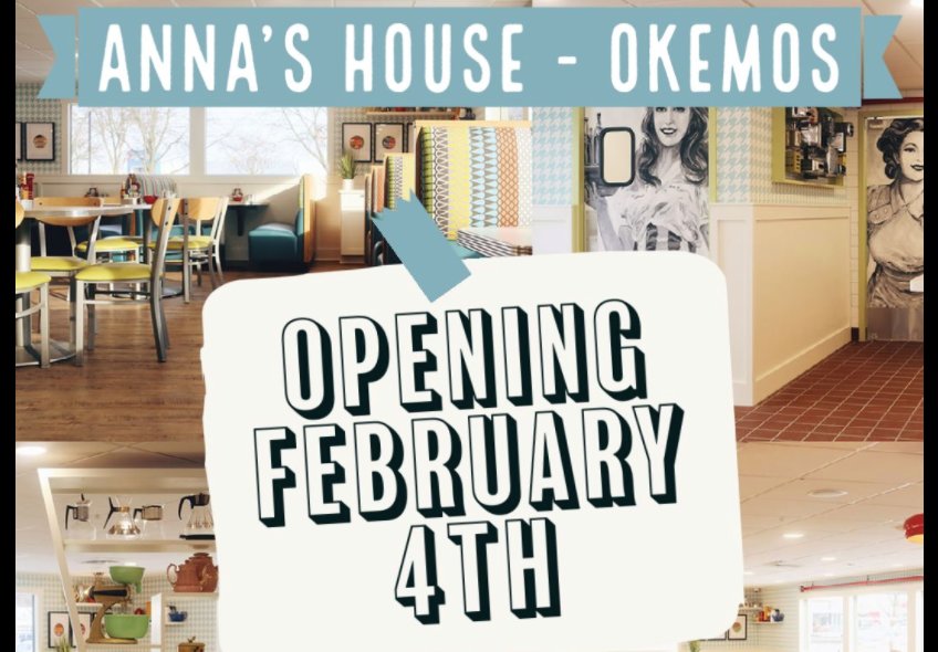 Anna's House announced plans on Facebook to open its Okemos location on Feb. 4.