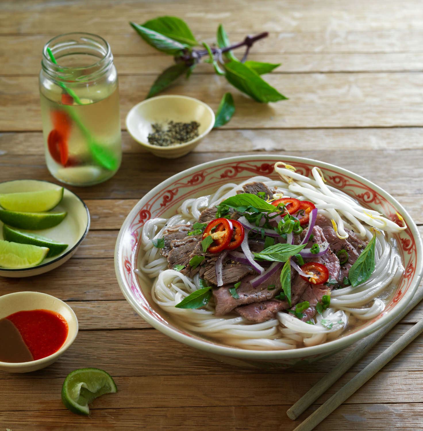 Short Squeezed Lime Rib Pho.