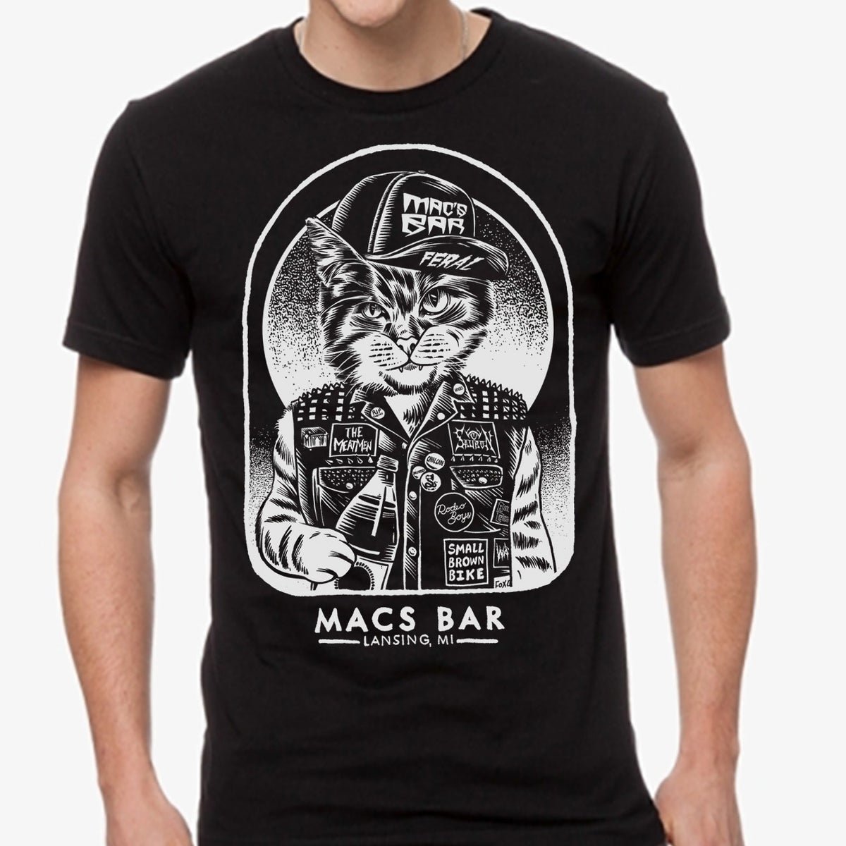A Mac's Bar-themed T-shirt designed by Craig Horky.