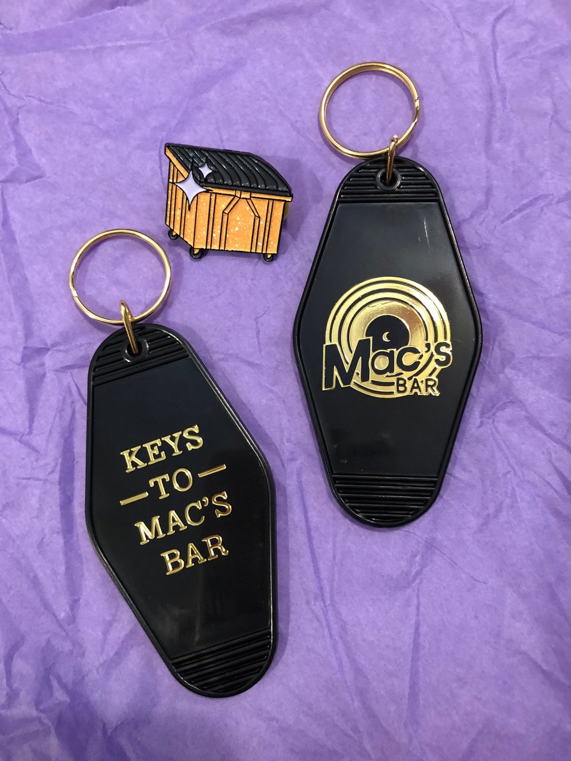 Mac's Bar keychains.