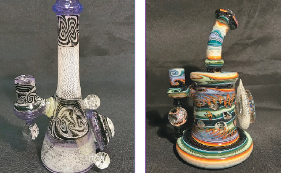 A selection of glass artist Ben Birney’s favorite handcrafted pieces.