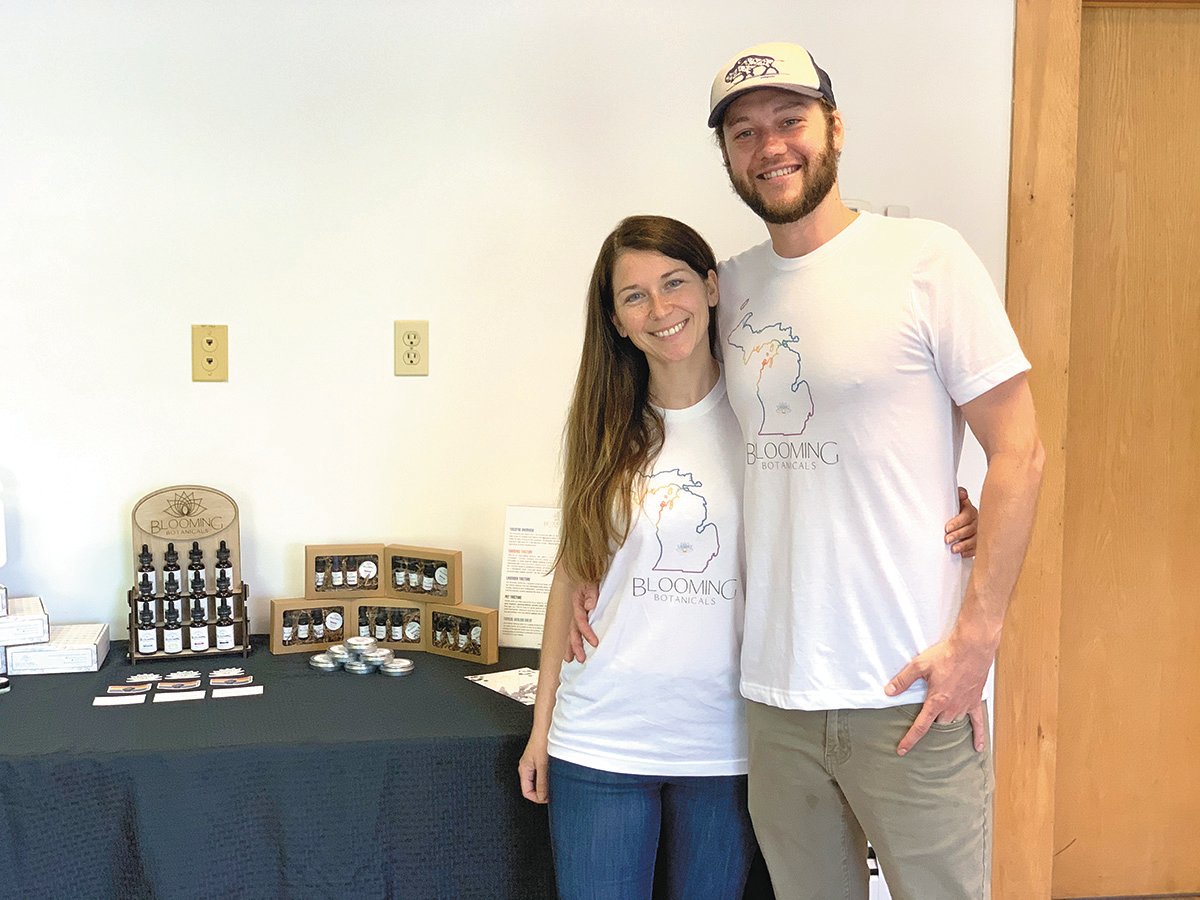 Blooming Botanicals co-founders Sarah Birney and Bryan Madle.