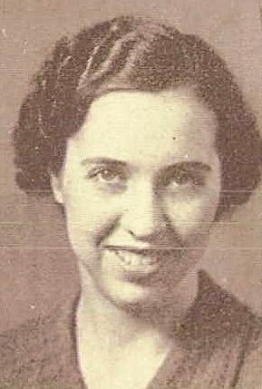 Evelyn Sanders from her 1935 high school yearbook.