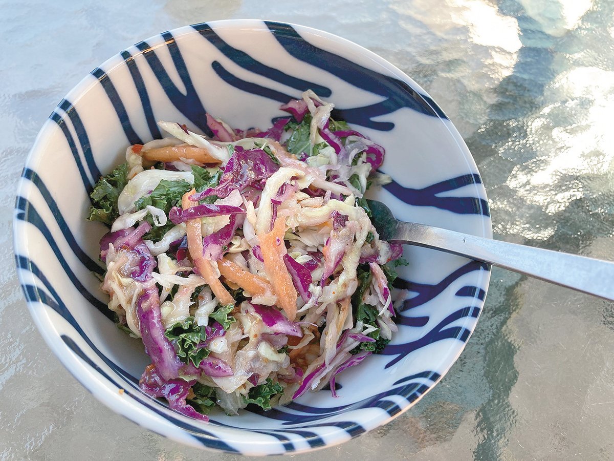 Cole slaw made with Ari LeVaux's special recipe, which is based on one of his favorite restaurants in New Mexico.