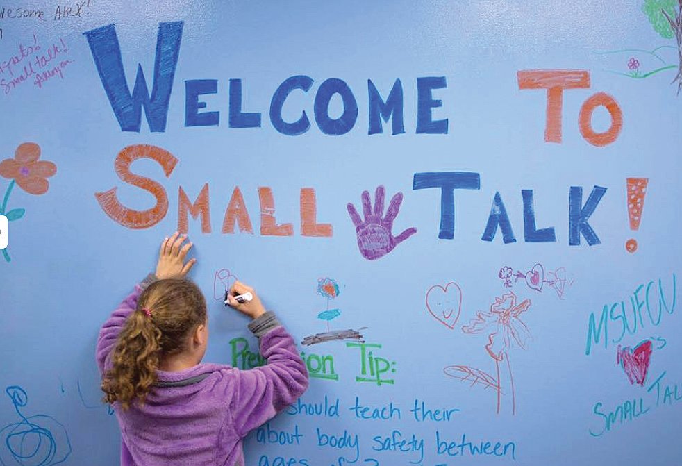 After pivoting to online counseling during the pandemic, staffers at Small Talk Childrens’ Advocacy Center in Lansing found that some children felt more comfortable with Zoom sessions than sitting in a strange room.