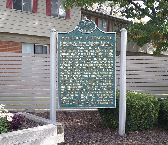 This historic marker was damaged in January last year outside Regency Townhomes, 4705 S. Martin Luther King Jr. Blvd., in south Lansing. State Rep. Sarah Anthony, D-Lansing, is leading an effort to replace it. 
