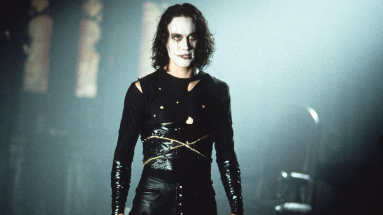 Brandon Lee as Eric Draven in ‘The Crow.’ Lee was accidentally killed while making the film.