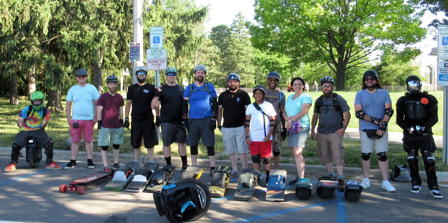 The crew at the OneWheel meetup.
