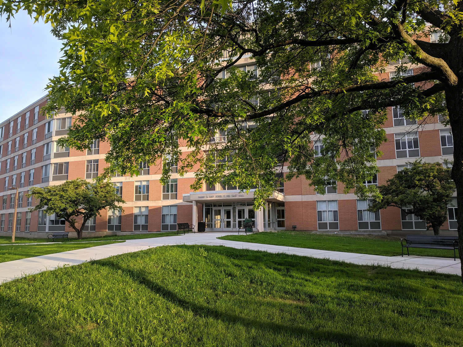 Fee Hall on the campus of Michigan State University.
