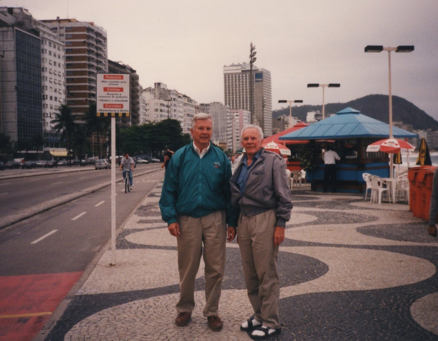 Hakala (left) and Walker in Brazil, 1997.