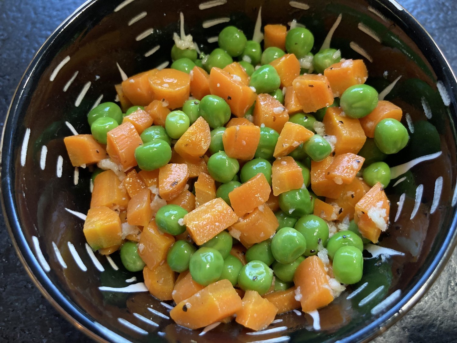 Utilizing peas can make for a festive dish with happy vibes.