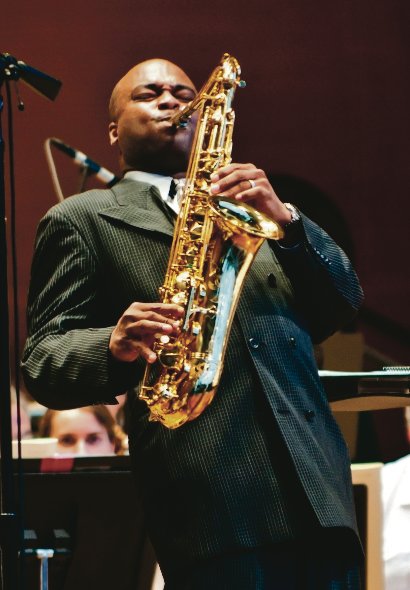 Detroit-born baritone saxophone titan James Carter.