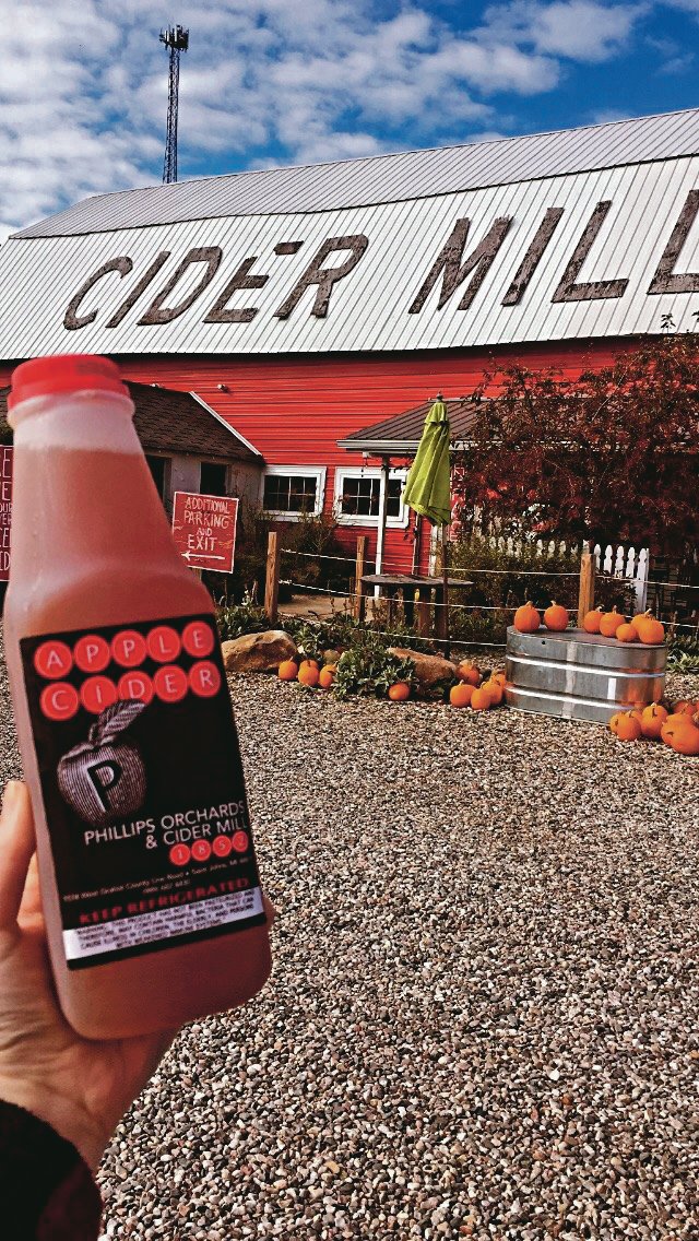 Phillips Orchards & Cider Mill, a St. Johnsbased business shown here, is expanding to Frandor. Its bar and market at 3000 Vine St. is slated to have a two-step opening in October and November.
