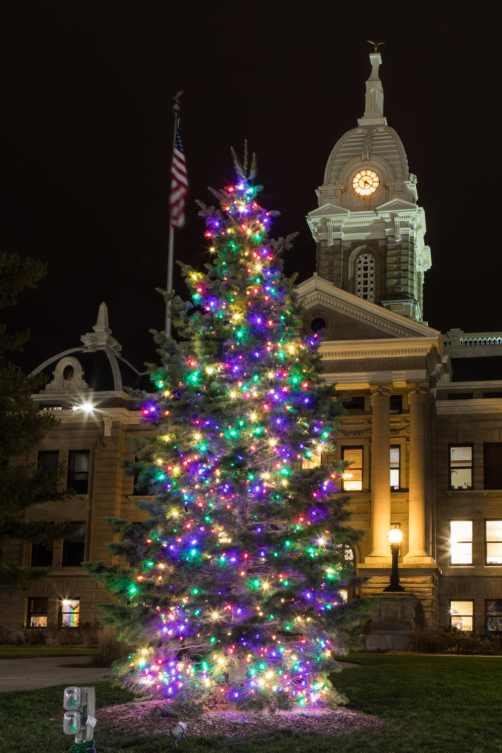 The 2022 Ingham County Christmas tree is located on the grounds of the Mason Historical Courthouse in Mason.