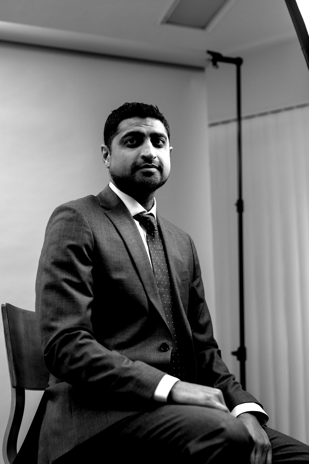 Farhan Bhatti is medical director and CEO at Care Free Medical, a nonprofit clinic on West Saginaw Street in Lansing that serves over 13,000 uninsured and underinsured people each year.
