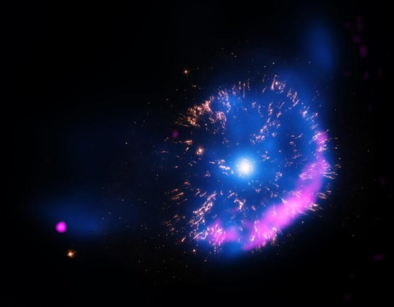 This exploding star, known as the ‘Firework Nova’ is an example of the types of stellar explosions that can be examined by repurposing radio telescopes.