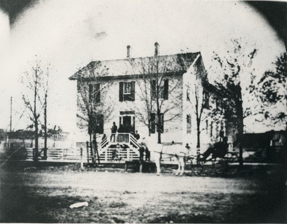 A 19th-century photo of Potter’s Boarding House on Ottawa Street.