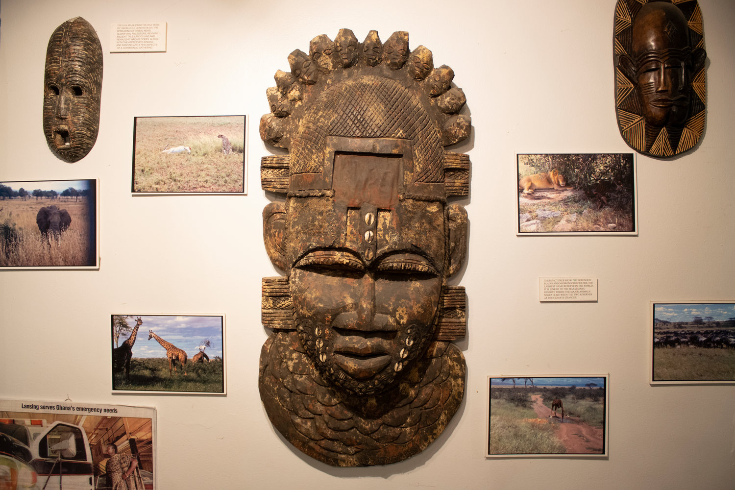 Untitled Ghanaian Masks at the African World Art Museum and Resource Center.