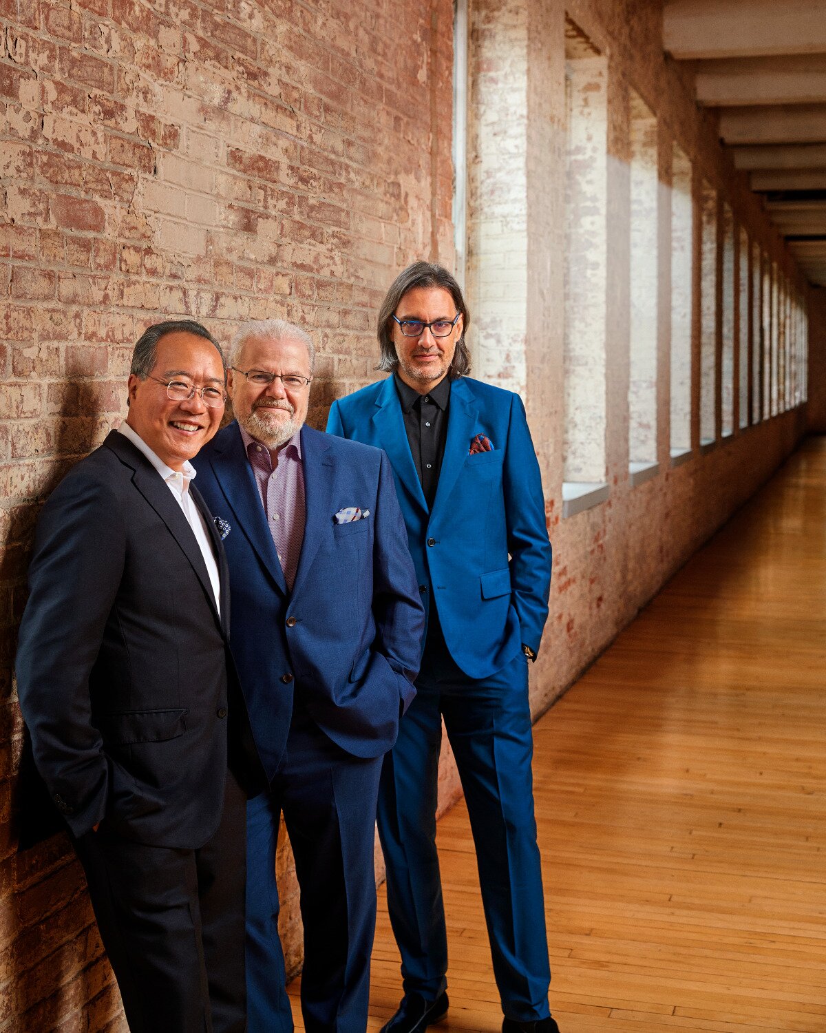 (From left): cellist Yo-Yo Ma, pianist Emanuel Ax and violinist Leonidas Kavakos will appear Jan. 31 at the Wharton Center for the Performing Arts.