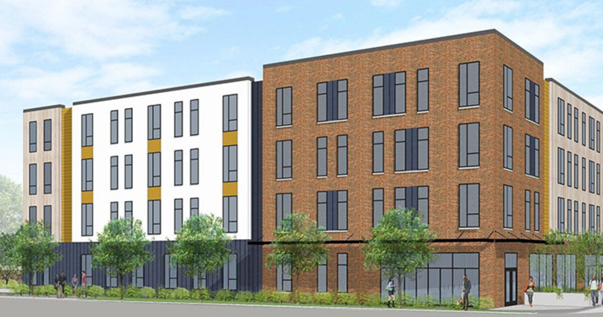 A rendering of a housing development being built in Ferndale for LGBTQ+ seniors, in part with state funds. Ferguson Development is looking into a similar project in Lansing.