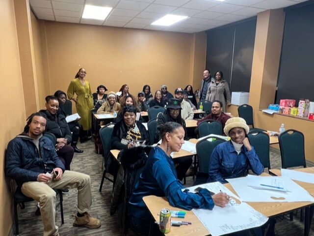 Detroit Cannabis Project students take part in one of six class sessions. In the classes, participants learn about creating a business strategy and making financial projections, community involvement, marketing and more.