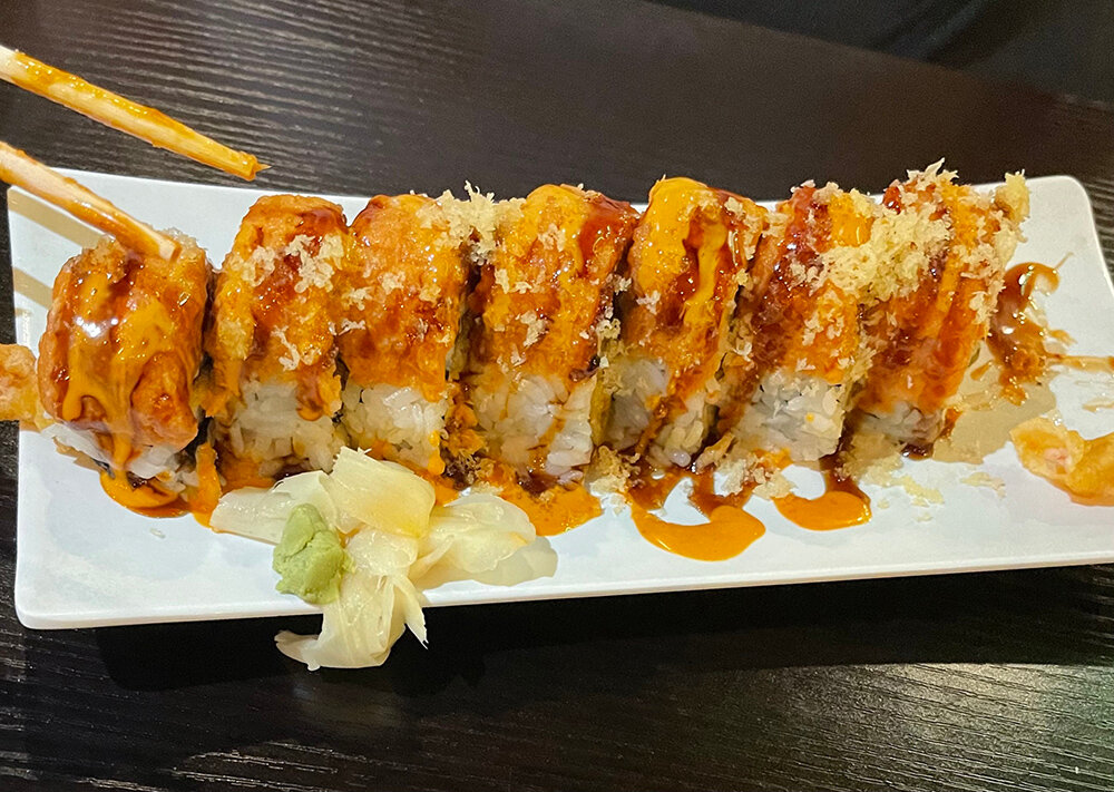 With Ohana Sushi and Bar’s all-you-can-eat dinner option, guests can chow down on a variety of dishes, including the Ohana Special Roll, which contains shrimp tempura, avocado and spicy imitation crab meat and is topped with spicy tuna, spicy mayo and eel sauce.