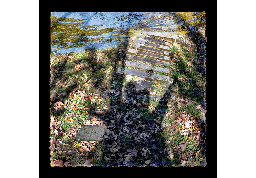 Photographer Roxanne Frith calls her photo “Let Me Tell You a Story,” which she says is a “montage of two images, of good friends walking on a stairs/walkway and the Grand River.” It is featured in the book “My Secret Lansing.”