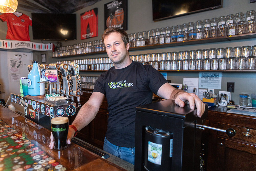 Raymond Holt for City Pulse
Ozone’s brewmaster and general manager Kyle Malone.
