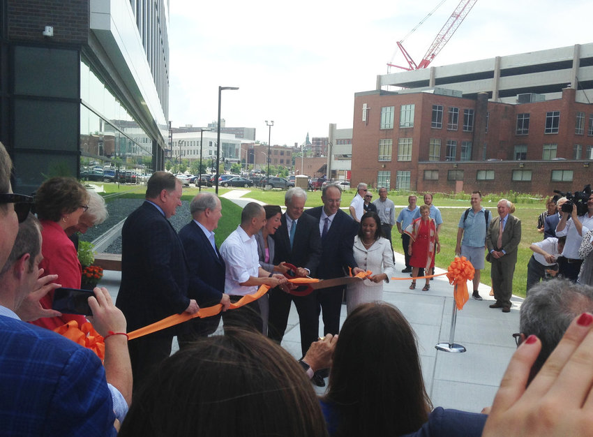 The ribbon-cutting marking the opening of the Wexford Innovation Center in July of 2020, in what was called &quot;ground zero&quot; of the innovation enterprise in Rhode Island.