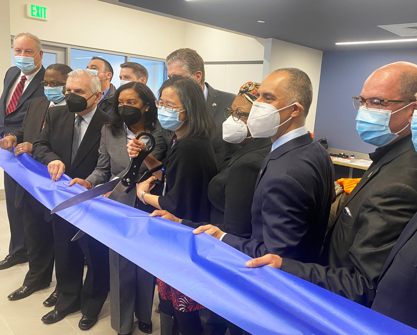 The ribbon cutting held on Monday, Feb. 28, and the new Providence Community Health Centers facility in Olneyville, which is expected to serve some 14,000 clients a year.